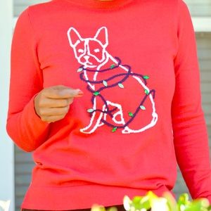 Crown & Ivy Christmas dog sweater